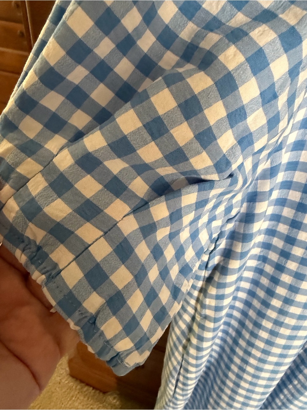 Umgee Blue and White Gingham Dress NWT - Picture 12 of 16